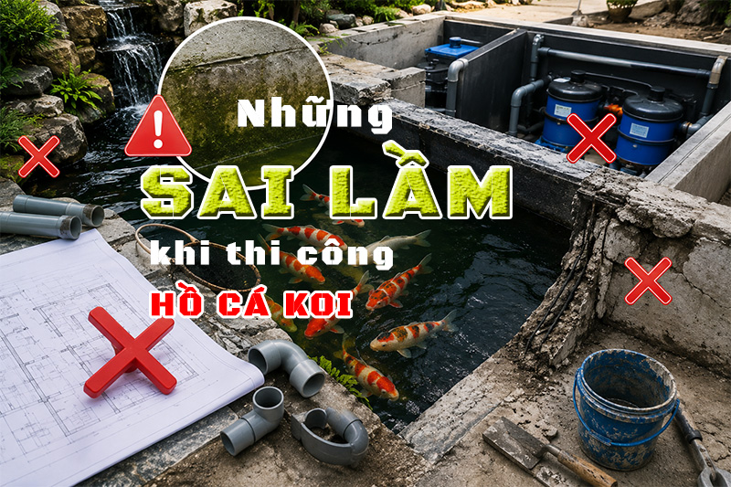 Những Sai Lầm Khi Thi Công Hồ Cá Koi Khiến Gia Chủ Tốn Kém Hàng Chục Triệu Đồng