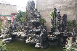 Các bước thi công hòn non bộ