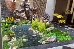 Mẫu hòn non bộ trong nhà