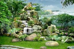 Mẫu hòn non bộ sân vườn đẹp