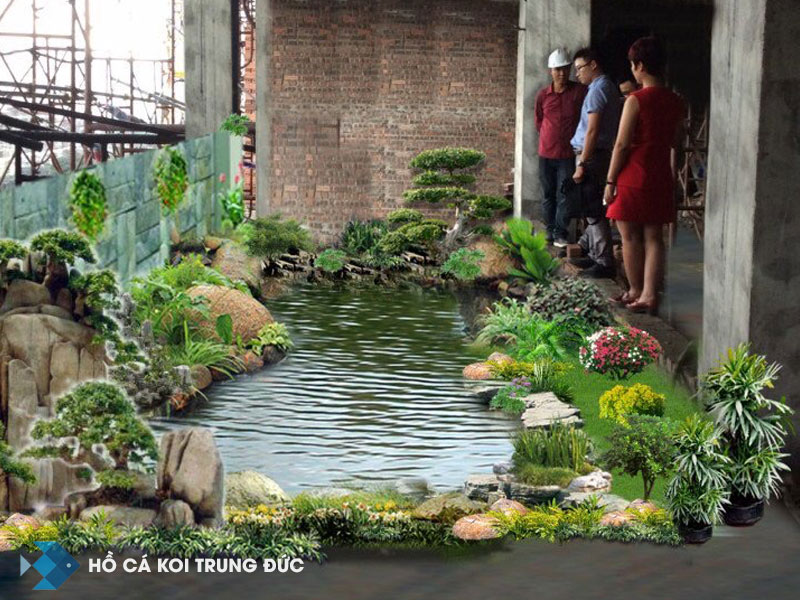 Thi công hồ cá koi tại Nha Trang