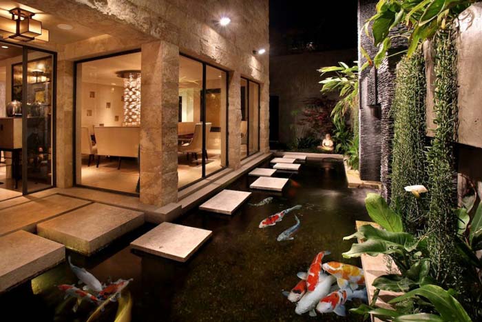 Mẫu hồ cái koi biệt thự 3