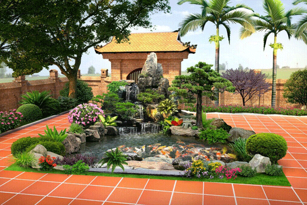 ý tưởng để thiết kế hồ cá koi đẹp